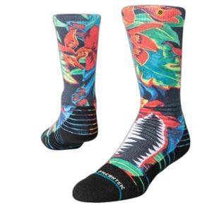 Stance performance Bomin Snow Kids socks (Large,Black) OTC large,  new